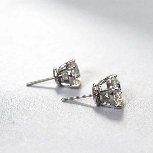 round Lab Diamond Studs