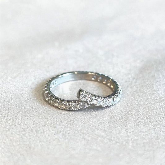 Round Cut Full Eternity Band | Twisted Rope Design | Versatile Stacking Ring | Lab-Grown Diamonds