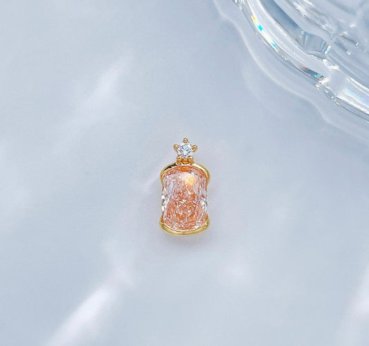 Bezel Set Radiant Cut Fancy Pink Lab Grown Diamond Solitaire Pendant | 18K Gold