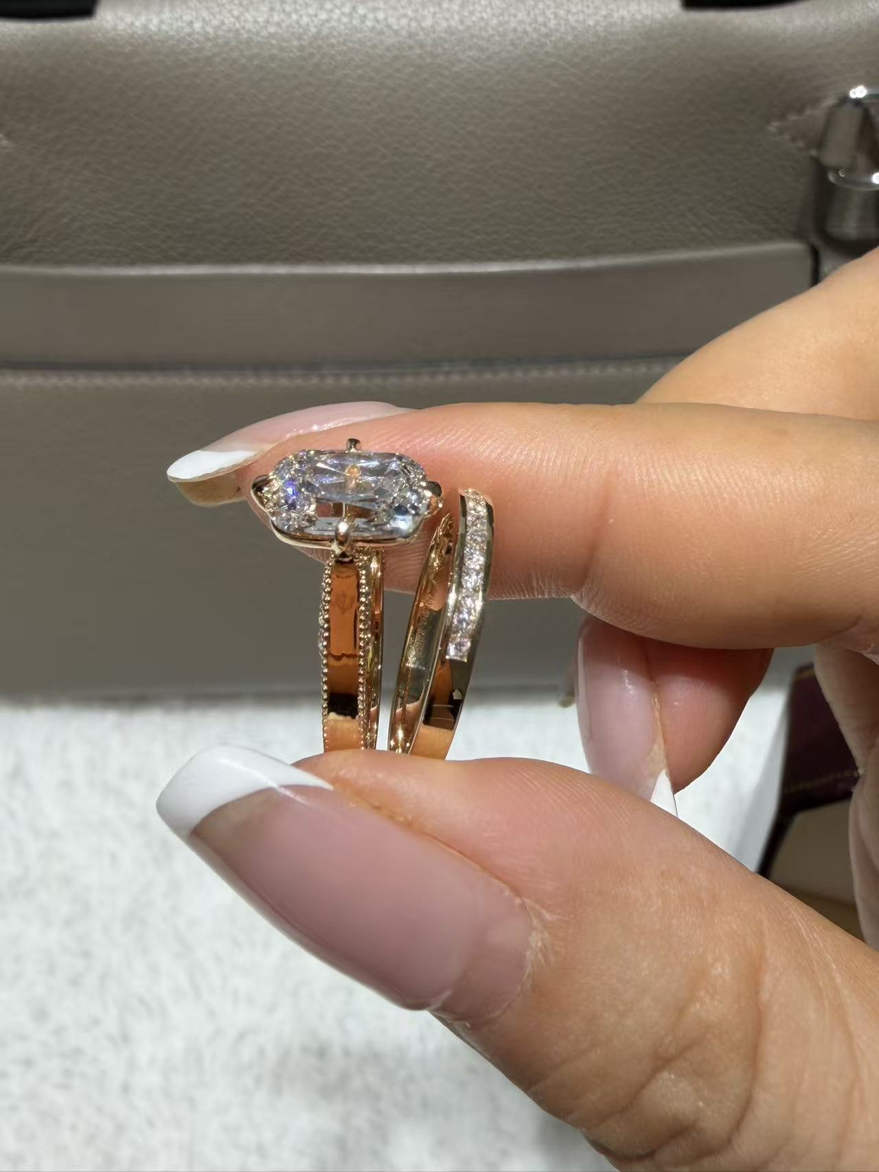 A link for A to pay for diamond ring and band 5.5#