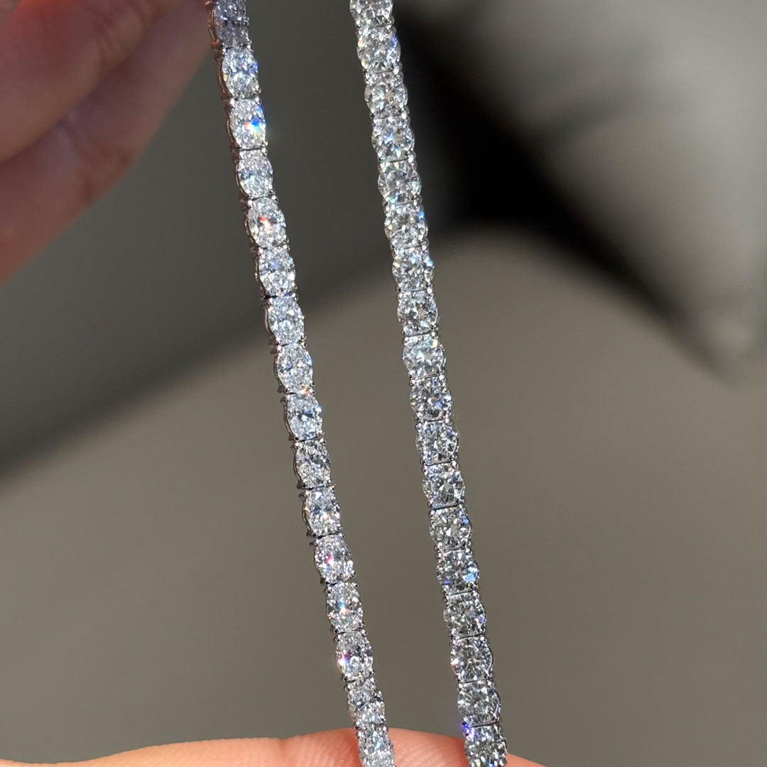 Eternal Sparkle Oval/Round Lab Diamond Tennis Bracelet