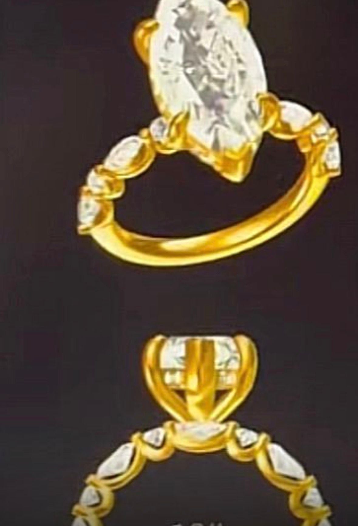 A link for Mariel to pay for a 14K white gold 3 carat marquise diamond ring (size 3.5)