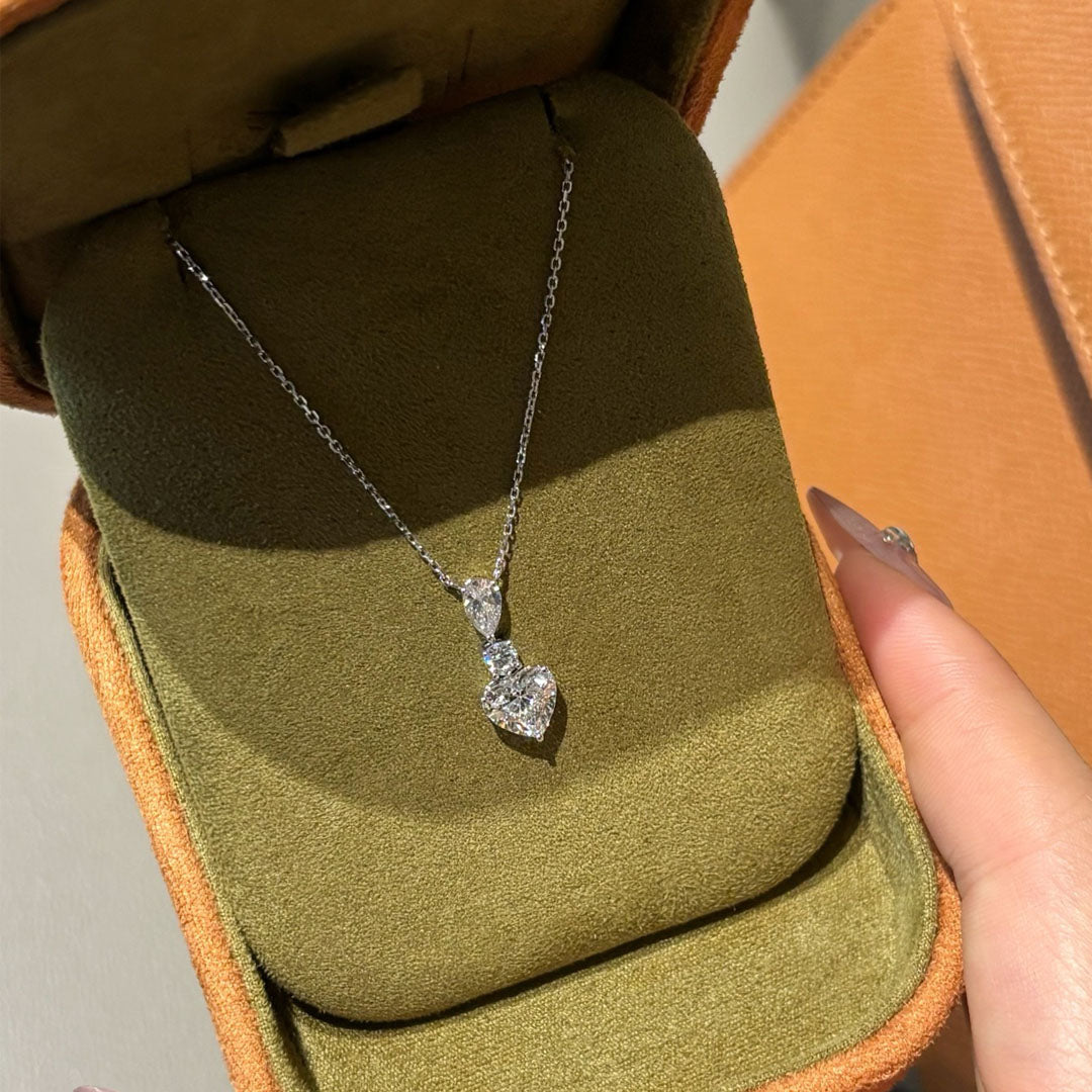 Heart Cut Lab Grown Diamond Necklace