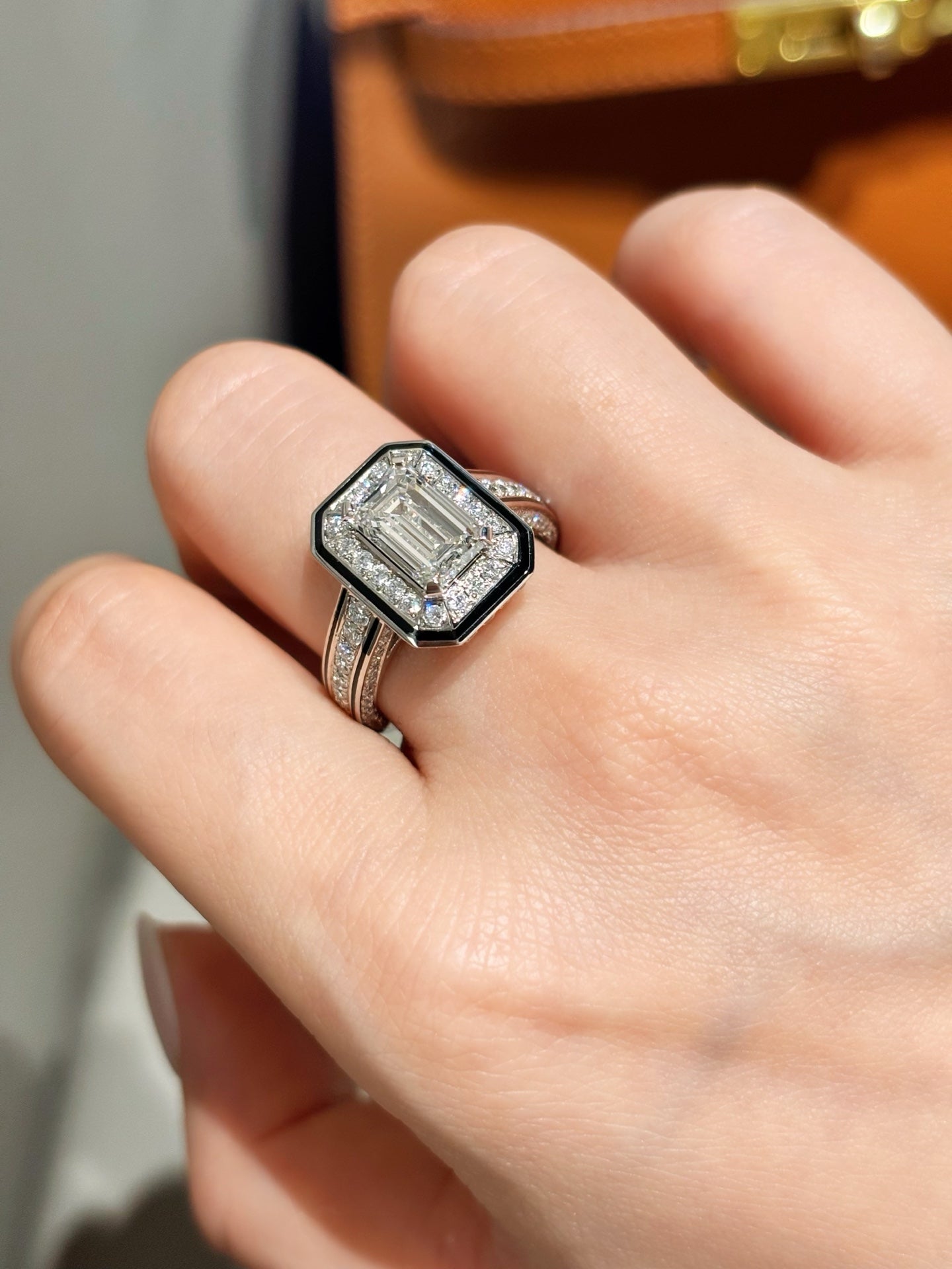 Lab Grown Emerald-Cut Diamond Men’s Ring | Everyday & Business | Platinum