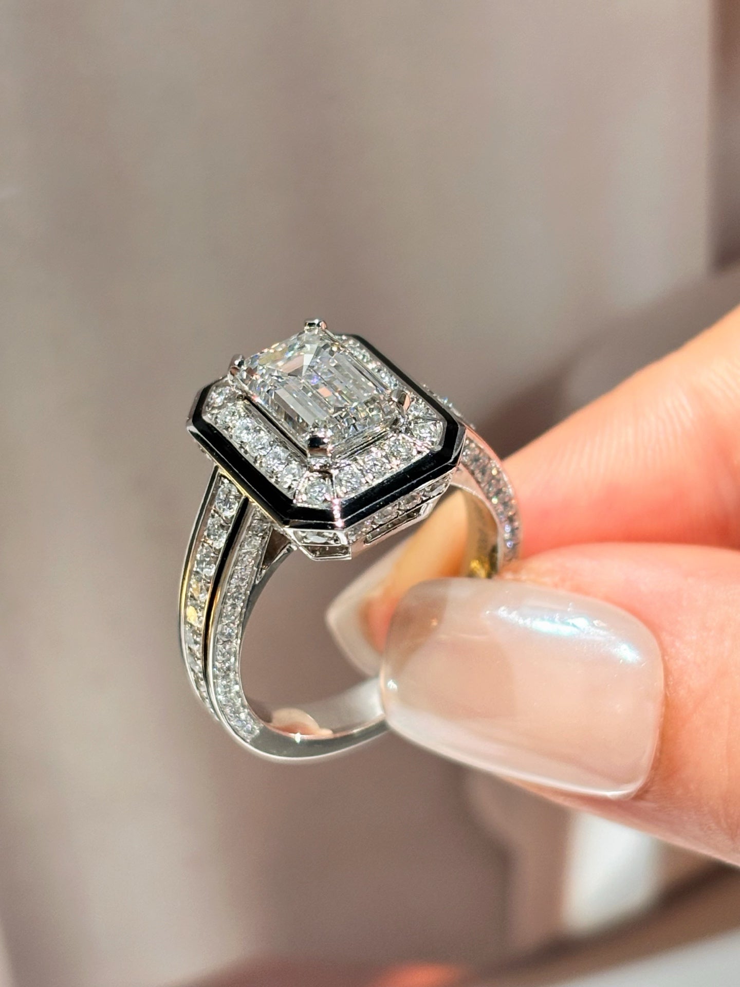 Lab Grown Emerald-Cut Diamond Men’s Ring | Everyday & Business | Platinum