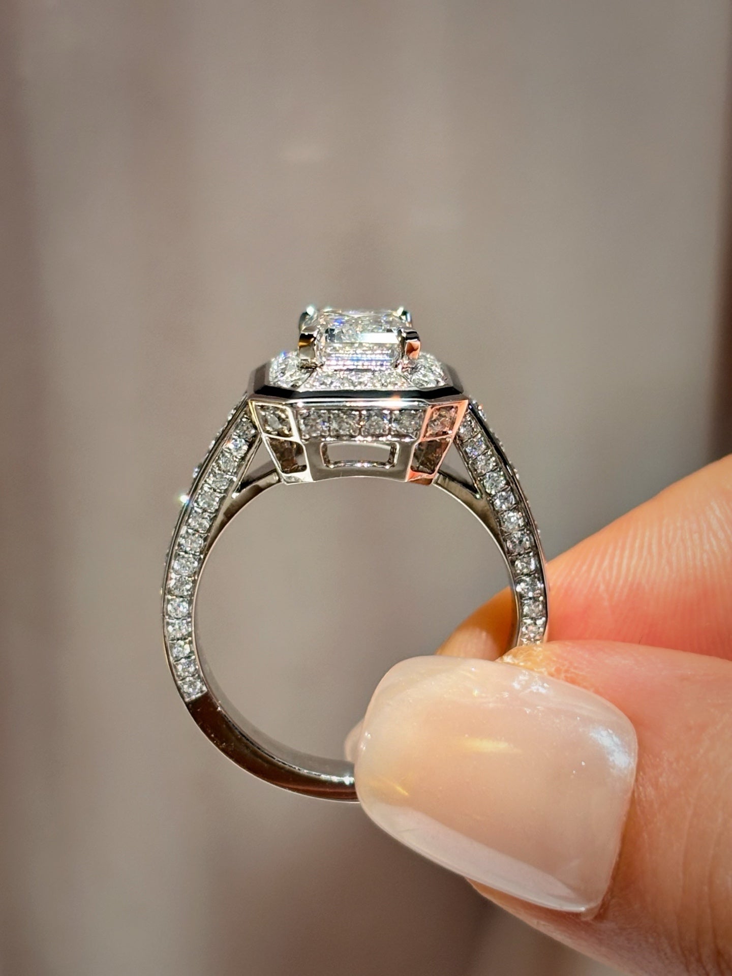 Lab Grown Emerald-Cut Diamond Men’s Ring | Everyday & Business | Platinum