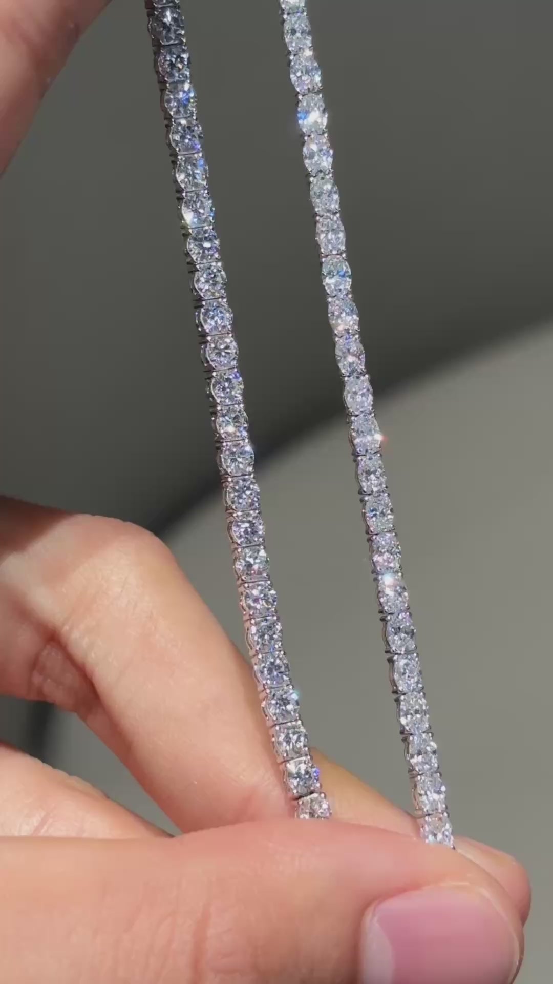 Eternal Sparkle Oval/Round Lab Diamond Tennis Bracelet